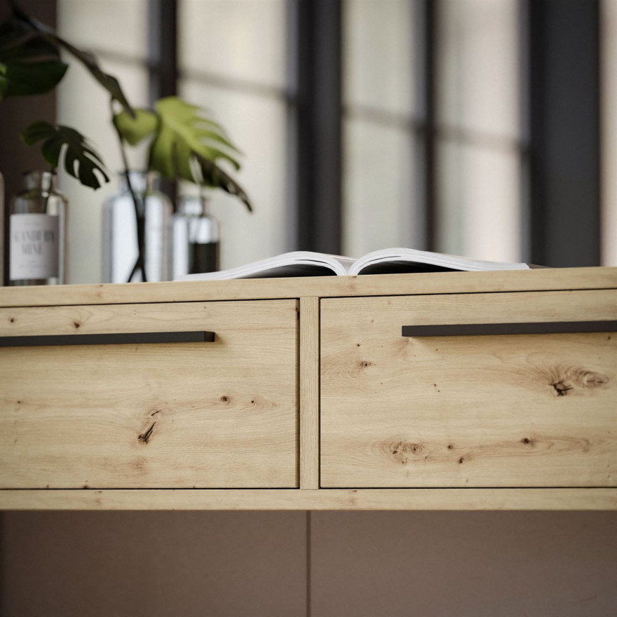 Toaletka ARCADE-Q z szufladami dąb artisan Toaletka ARCADE-Q z szufladami dąb artisan