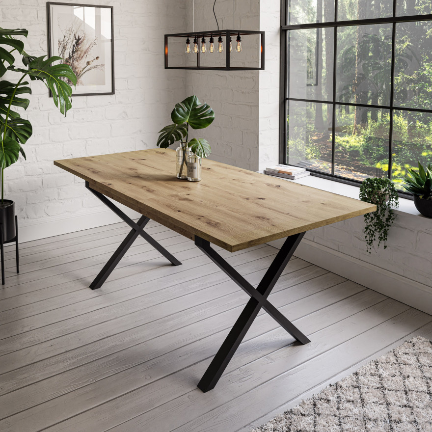 Stół X ART rozkładany 150-198 cm dąb artisan craft stirling Stół X ART rozkładany 150-198 cm dąb artisan craft stirling