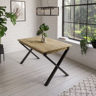 Stół X ART 125 cm nierozkładany dąb artisan craft stirling