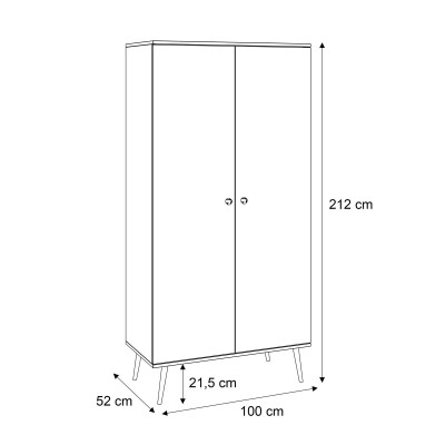 Szafa dwudrzwiowa HARMONY