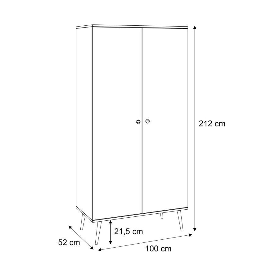 Szafa dwudrzwiowa HARMONY