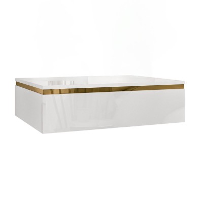 Stolik nocny AURORA wiszący biały połysk Stolik nocny AURORA wiszący biały połysk