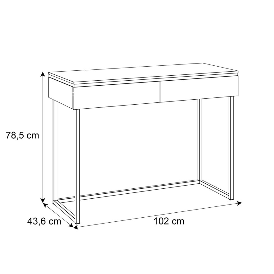 Konsola wisząca AURORA biały połysk Konsola wisząca AURORA biały połysk