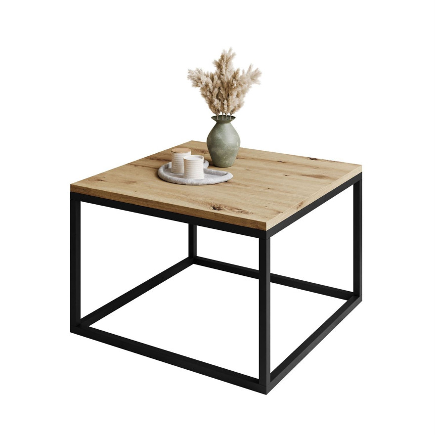 czarny / dąb artisan