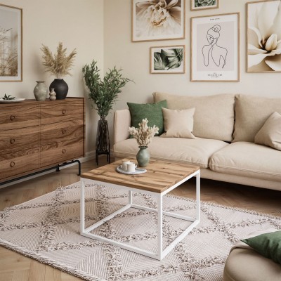 YOSHI biały / dąb wotan