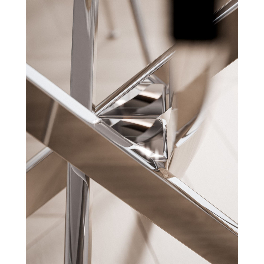 Okrągły stół BEIRA II 90 cm ceramiczny blat