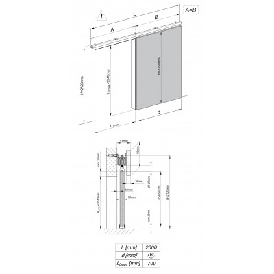 Szerokość drzwi: 76 cm 