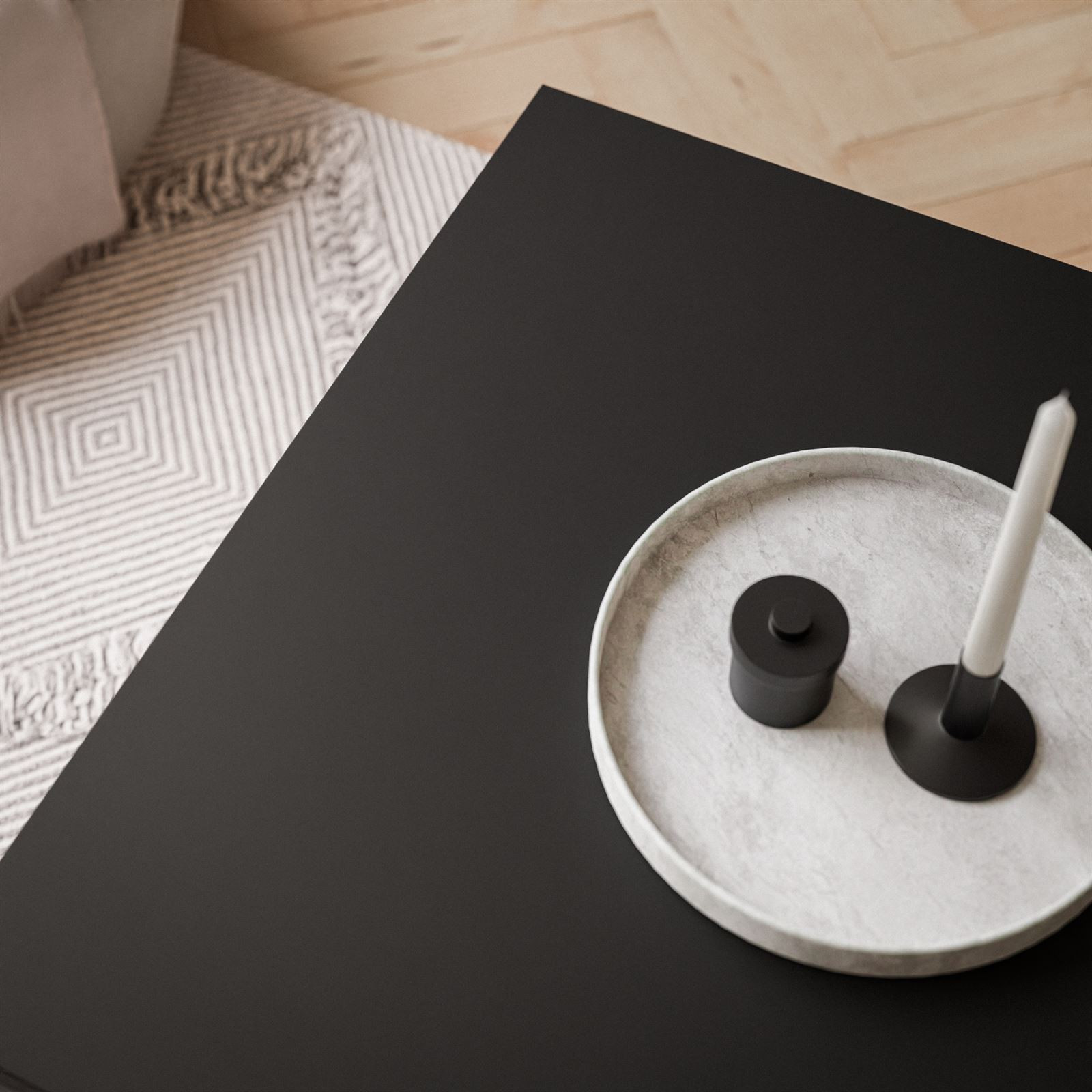 Ława stolik kawowy YOSHI czarny mat 60x60 cm