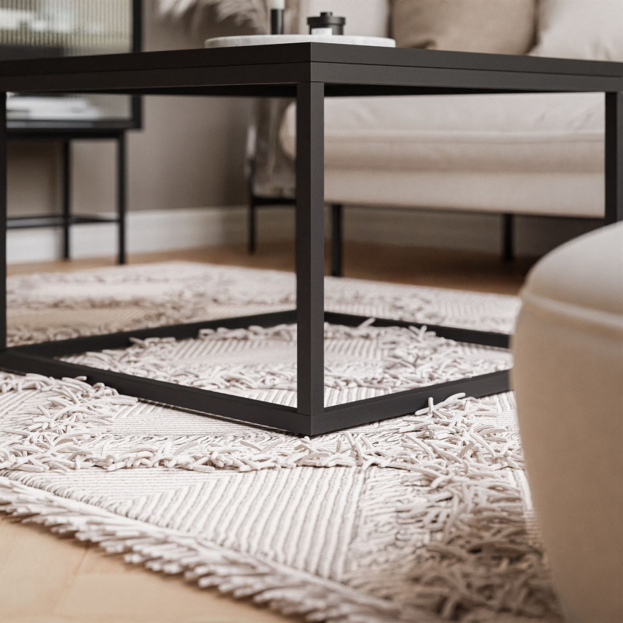 Ława stolik kawowy YOSHI czarny mat 60x60 cm