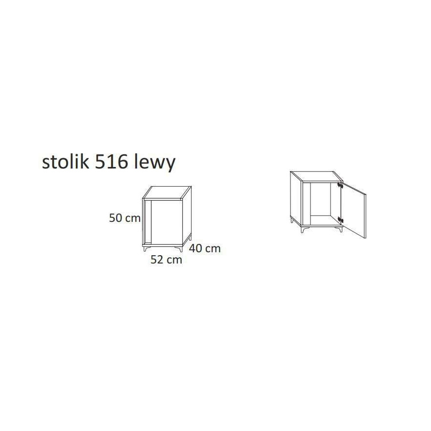 Sypialnia MARCO czarna/sonoma - ZESTAW MEBLI