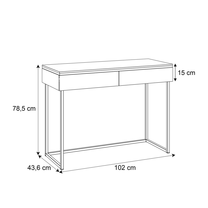 Toaletka kosmetyczna na stelażu AURORA KASZMIR