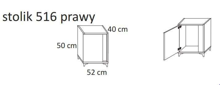 Sypialnia MARCO czarna/sonoma - ZESTAW MEBLI