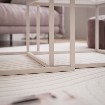 Stolik kawowy 2w1 YOSHI wysoki połysk kaszmir