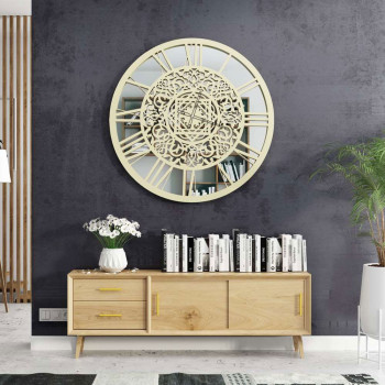 Okrągły zegar ścienny z...