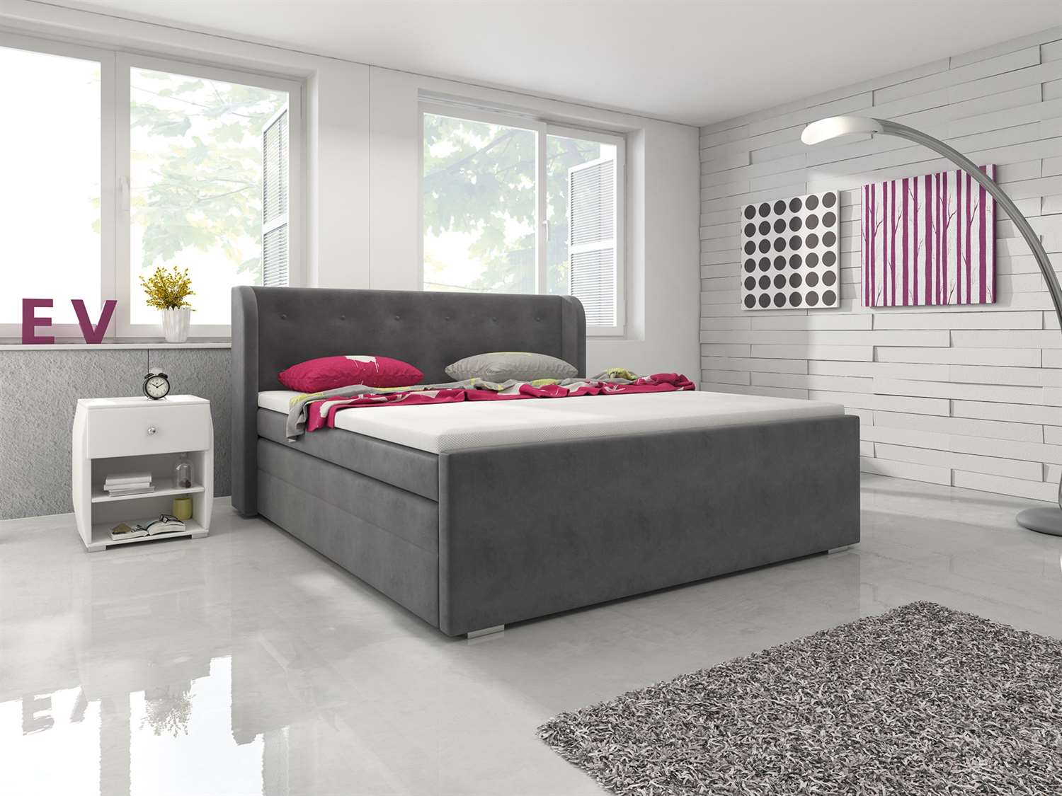 Łóżko tapicerowane VERONA - 140/160/180x200