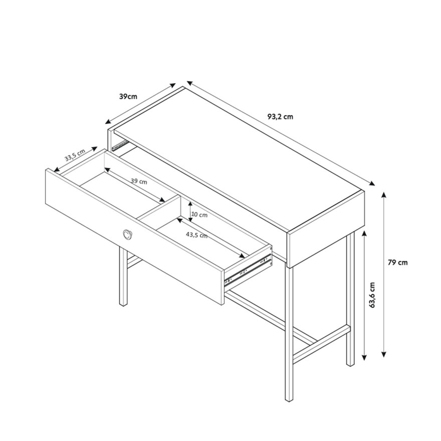 Toaletka konsola DIVIENNE