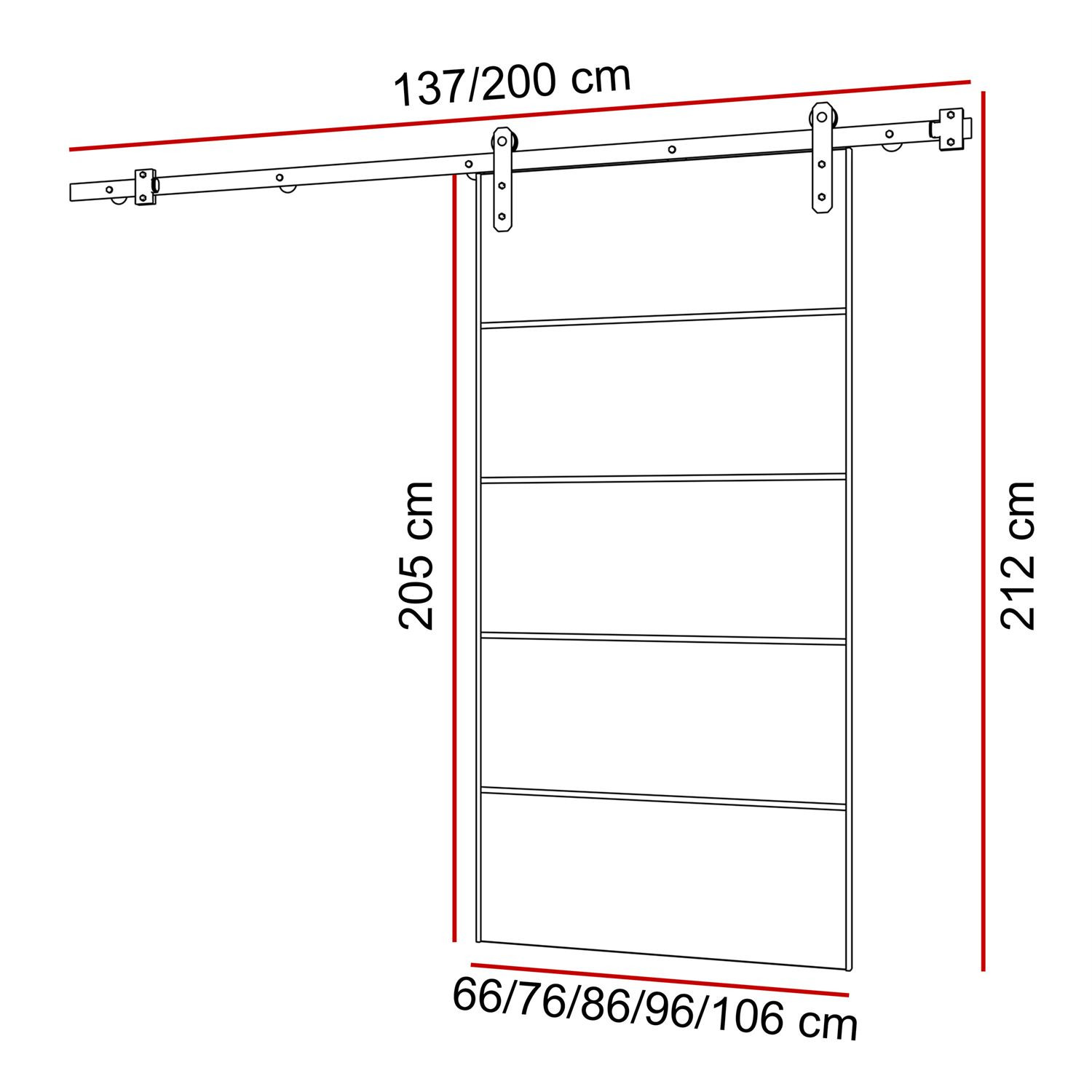 Drzwi przesuwne ALDER PLUS