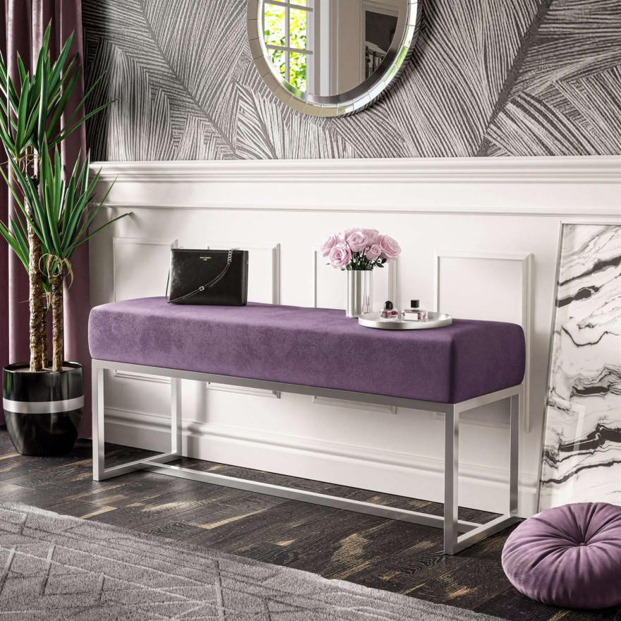 Ławka tapicerowana CANDY GLAMOUR French Velvet 664