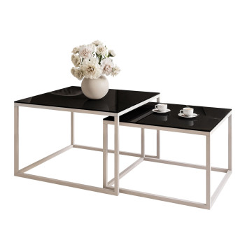 Stolik kawowy 2w1 YOSHI GLASS kaszmir