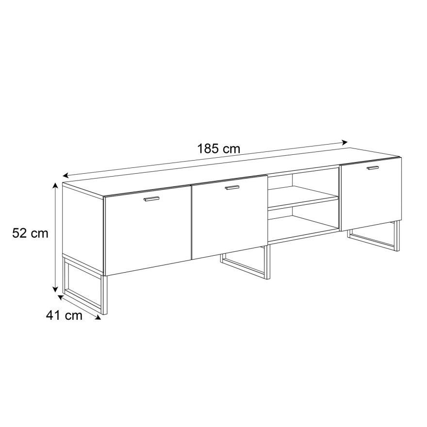 Szafka RTV MOONLIGHT 185 cm