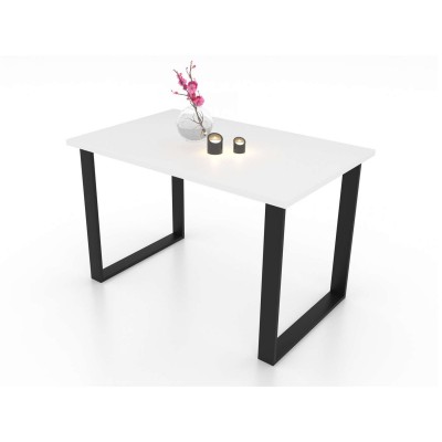 Stół ART 125 cm nierozkładany biały mat