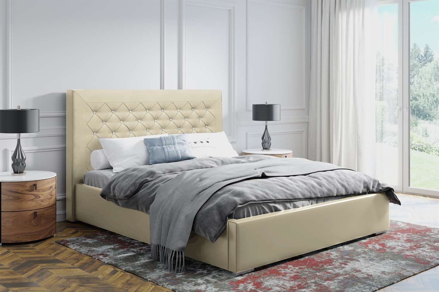 Łóżko tapicerowane CHANNEL