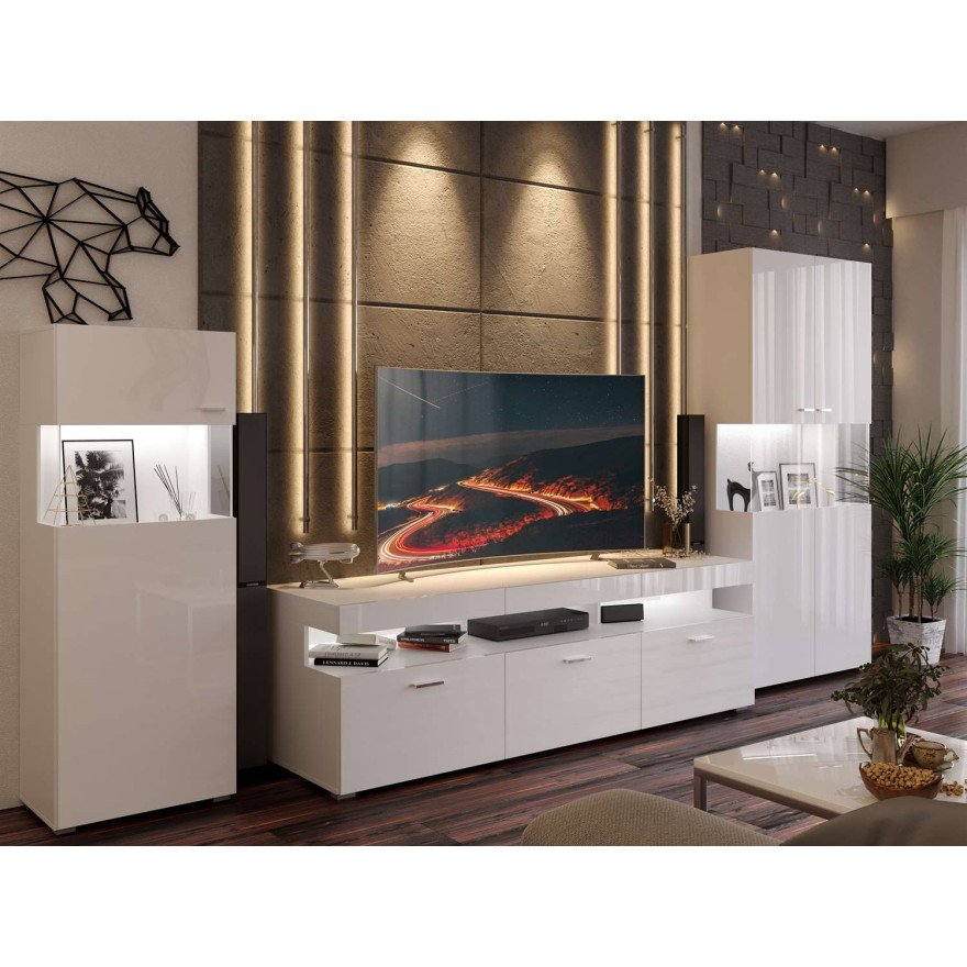 Szafka pod telewizor W9.314 VANCOUVER biały / biały połysk Szafka pod telewizor W9.314 VANCOUVER biały / biały połysk