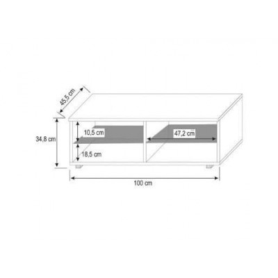 RTV 6 z dwiema szufladami wysoki połysk RTV 6 z dwiema szufladami wysoki połysk