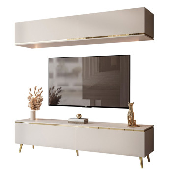 Meblościanka AURORA II na nóżkach kaszmir