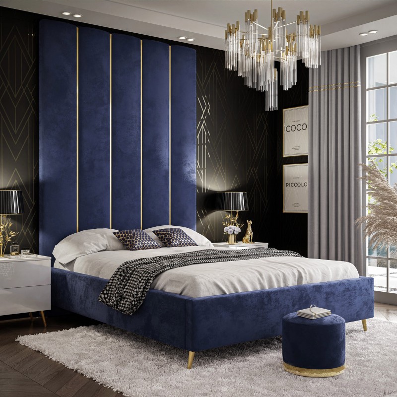 Rama łóżka z panelami tapicerowanymi Magic Velvet 2216 Rama łóżka z panelami tapicerowanymi Magic Velvet 2216