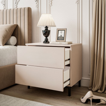 Szafka nocna LINA KASZMIR 2S na nóżkach LED