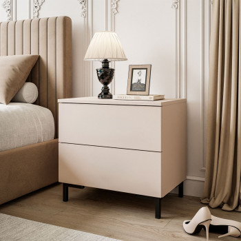 Szafka nocna LINA KASZMIR 2S na nóżkach LED