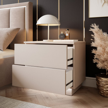 Szafka nocna LINA KASZMIR LED 2S