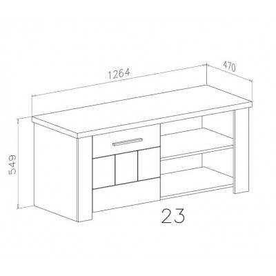 Szafka pod telewizor ROMA 23