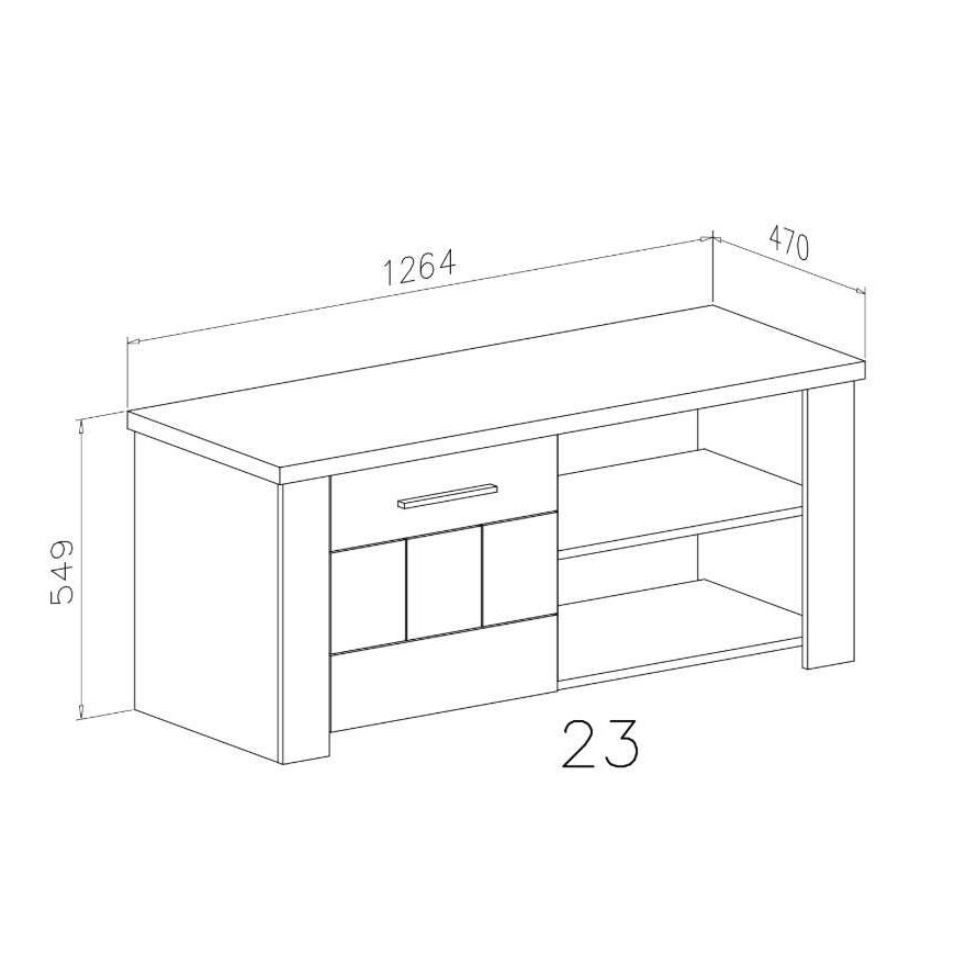 Szafka pod telewizor ROMA 23