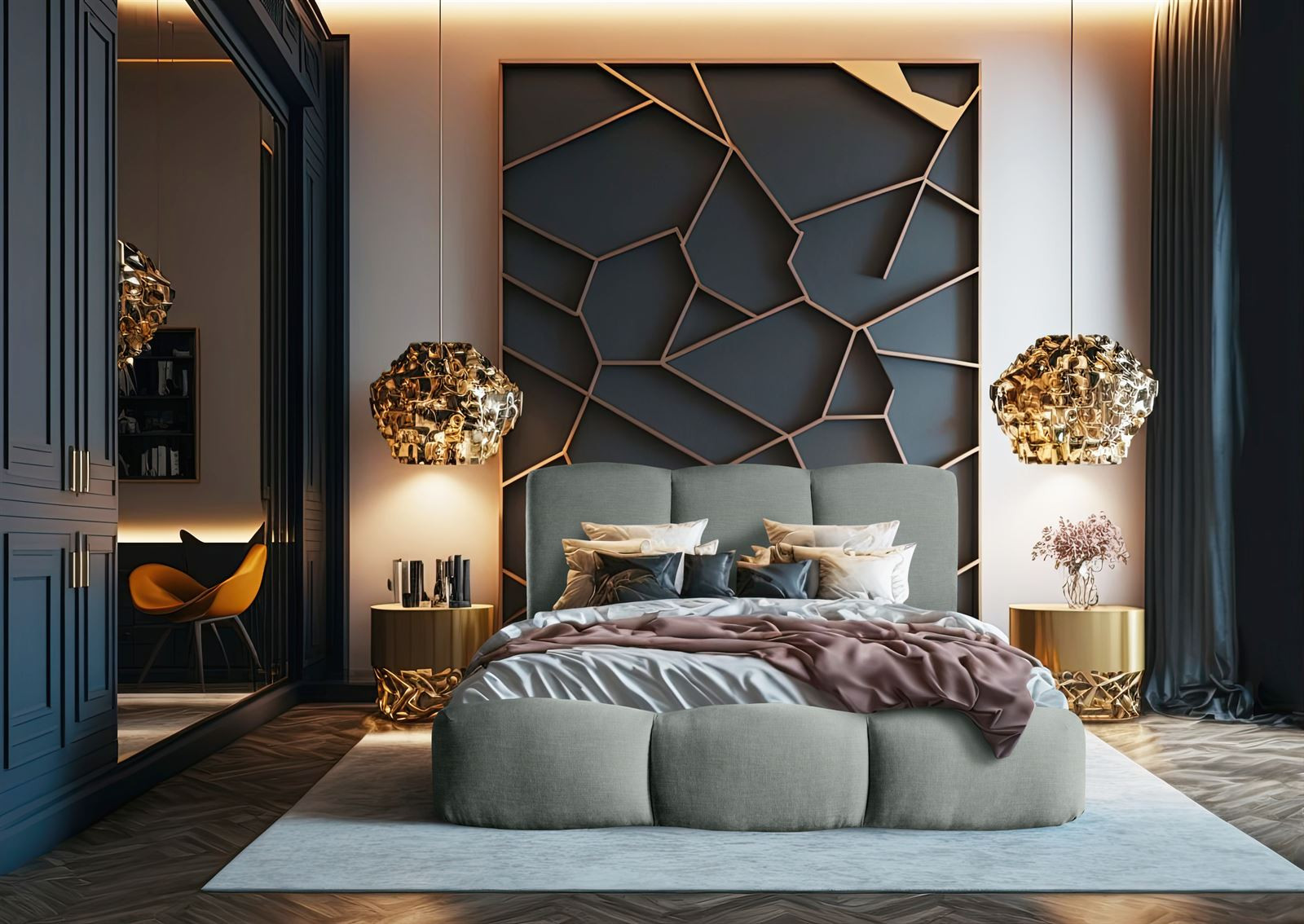 Łóżko tapicerowane INGRID z pojemnikiem