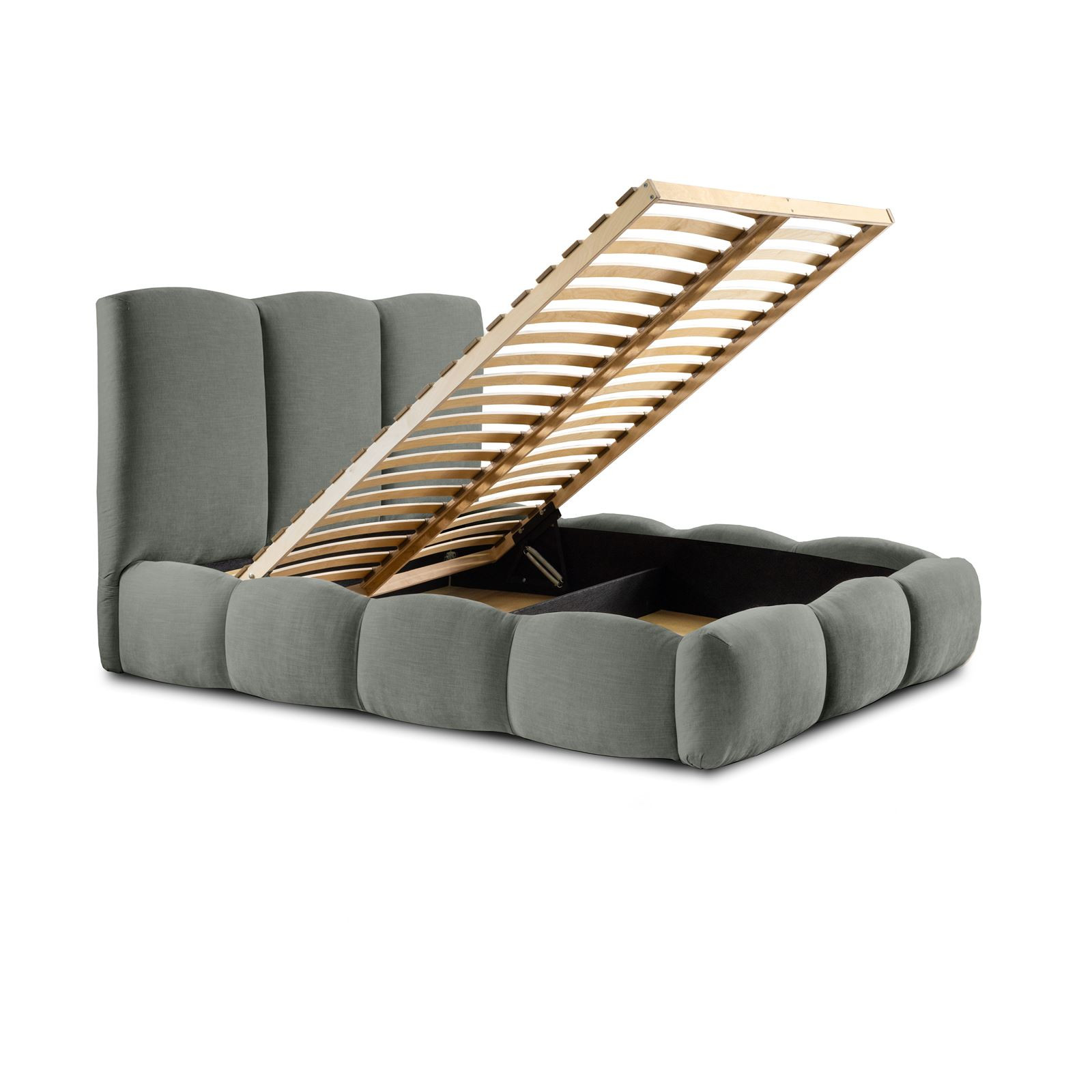 Łóżko tapicerowane INGRID z pojemnikiem