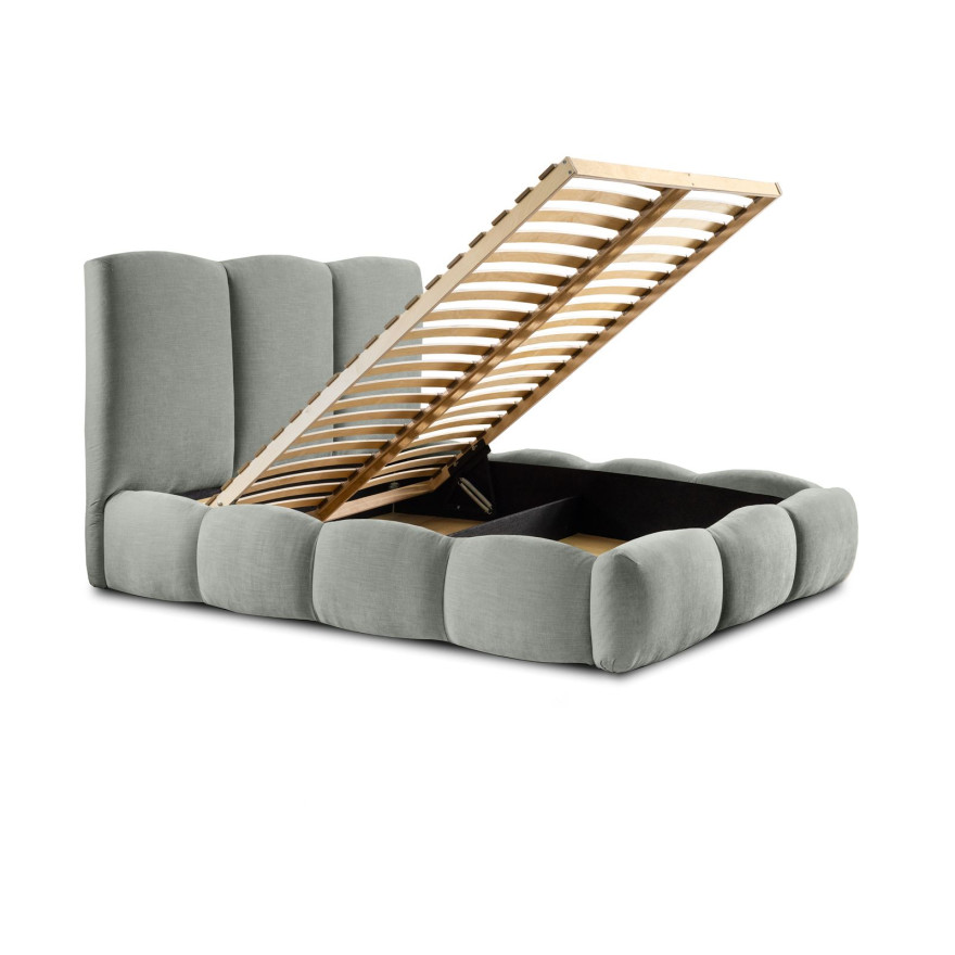 Łóżko tapicerowane INGRID z pojemnikiem