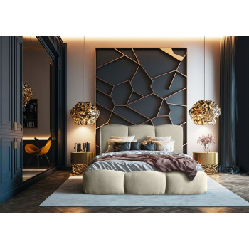 Łóżko tapicerowane INGRID z pojemnikiem