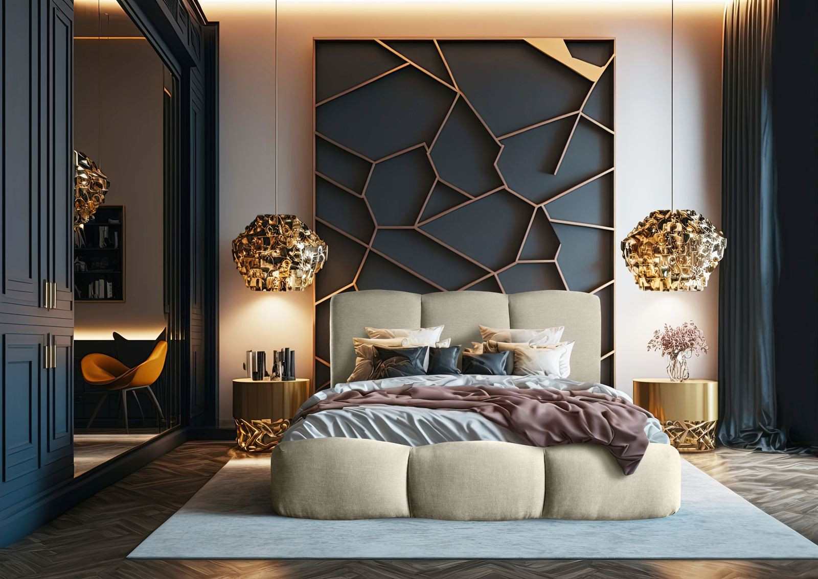 Łóżko tapicerowane INGRID z pojemnikiem