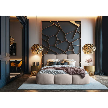 Łóżko tapicerowane INGRID z pojemnikiem