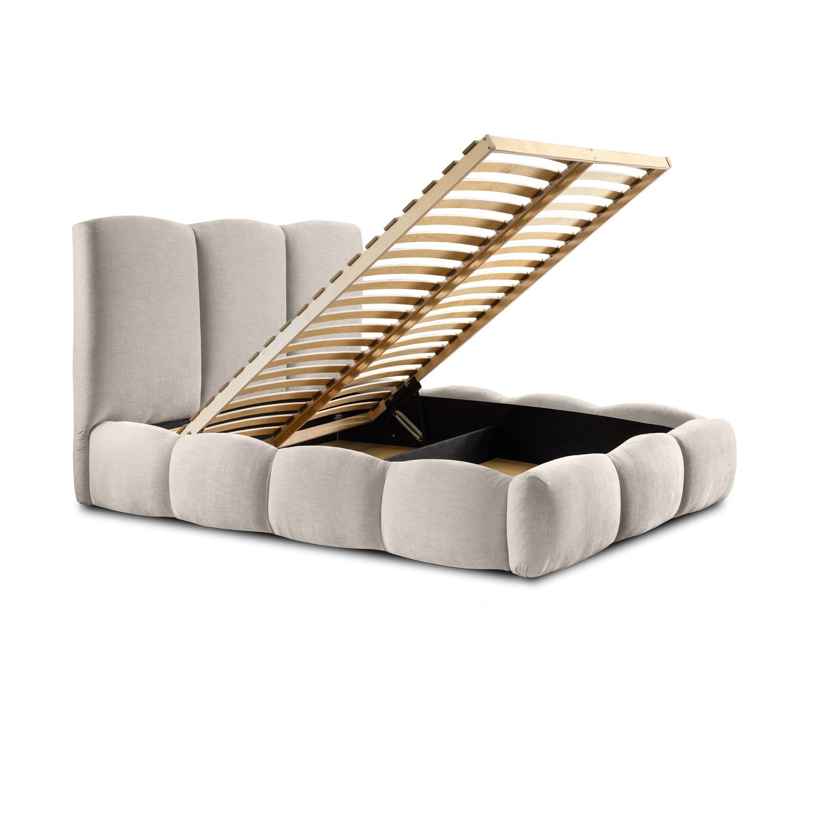 Łóżko tapicerowane INGRID z pojemnikiem