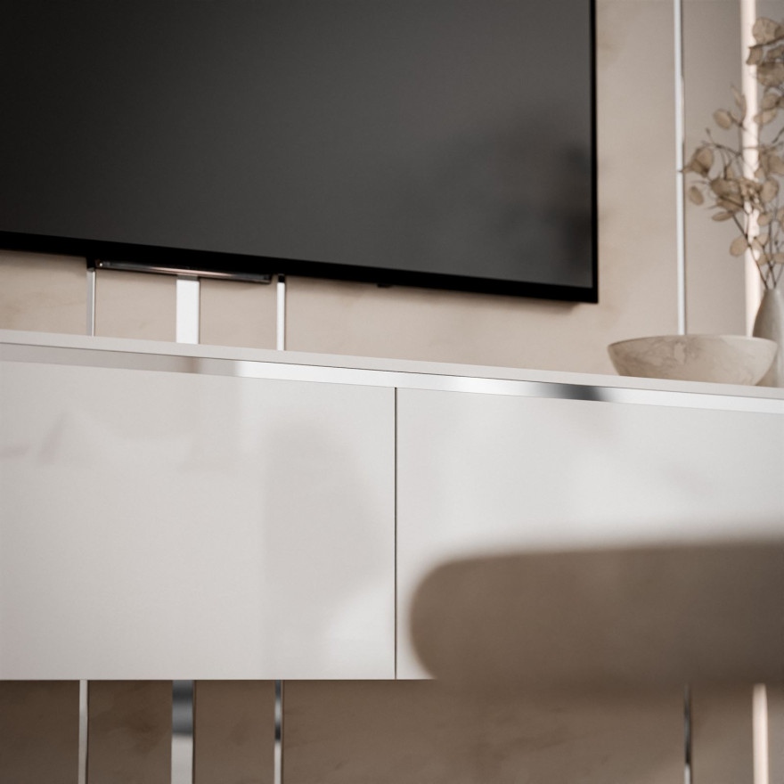 Szafka RTV AURORA SILVER 180 cm