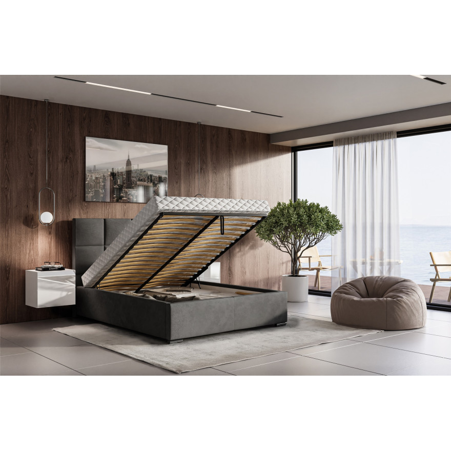 Łóżko kontynentalne MONA z pojemnikiem