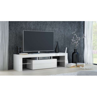 Szafka RTV ALMA PLUS 140/160 cm wysoki połysk