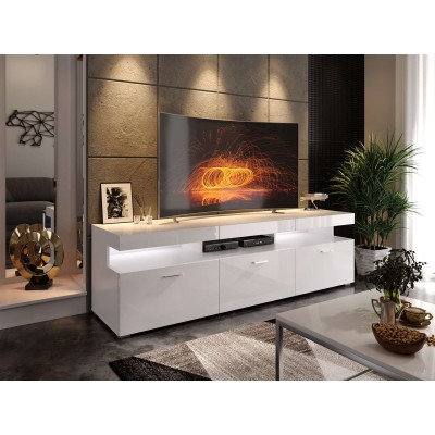 Szafka pod telewizor W9.314 VANCOUVER biały / biały połysk