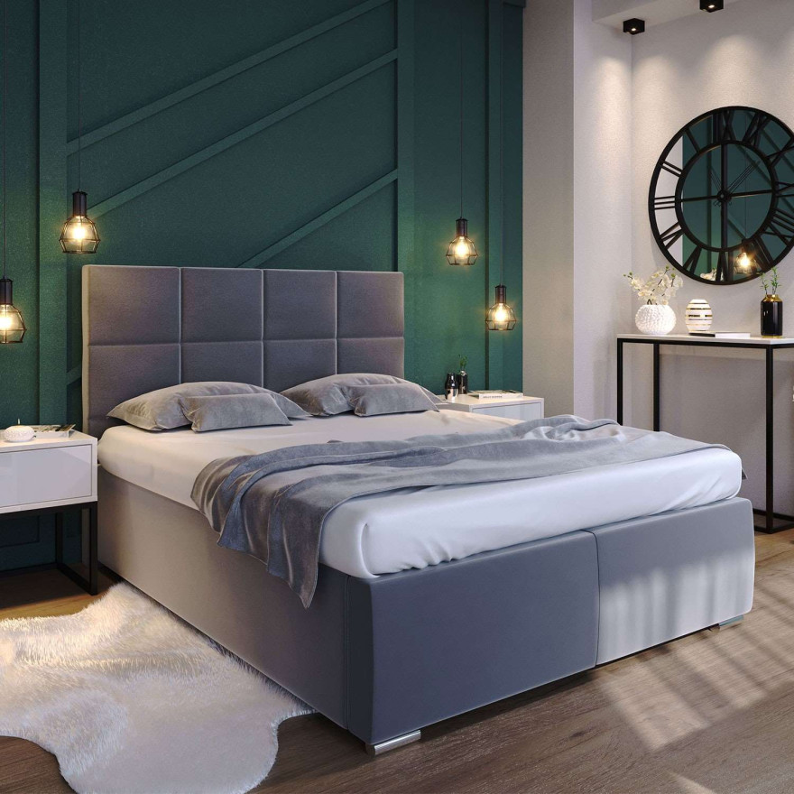 Łóżko kontynentalne MONA 180x200 z pojemnikiem Jasmine 96