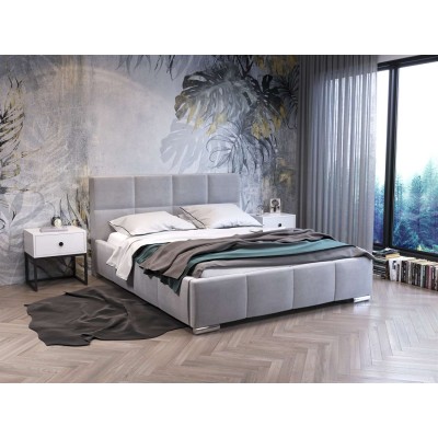 Łóżko tapicerowane SARA z pojemnikiem 180x200 Jasmine 90