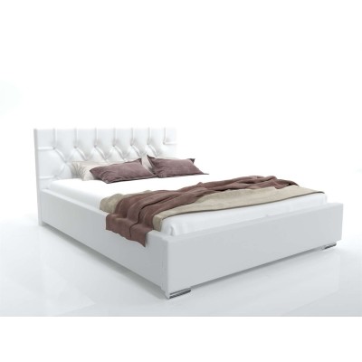 Łoże tapicerowane GLAMOUR II z guzikami 180x200 Madryt 920