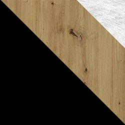 Czarny / dąb artisan + Monolith 84